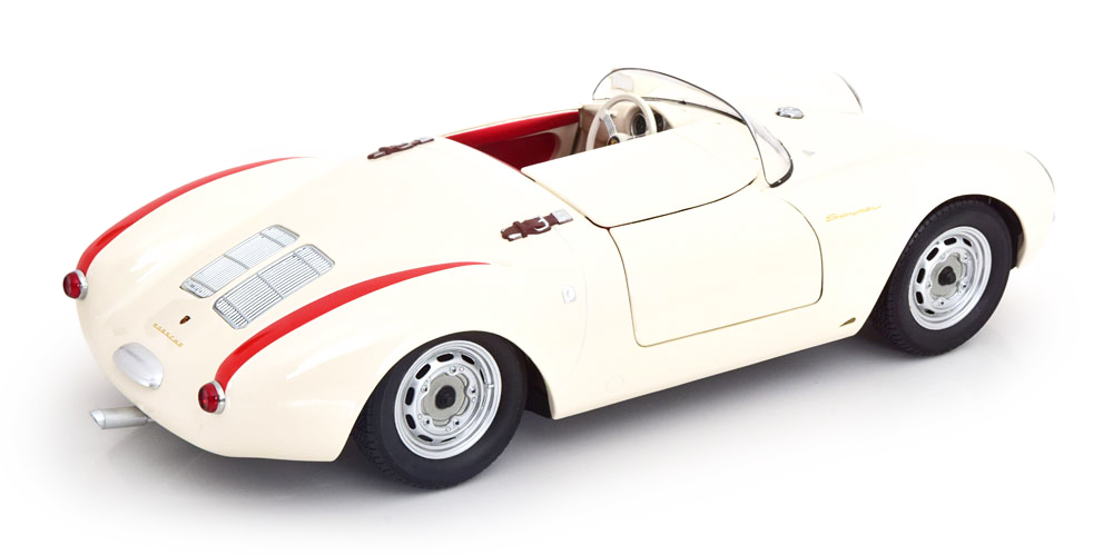 Porsche 550A Spider 1953 white/red 1:12 KK Scale