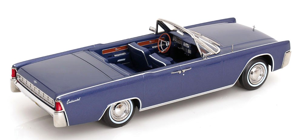 Lincoln Continental Convertible *TV Series Lincoln Lawyer* 1963 blue metallic 1:18 KK Scale