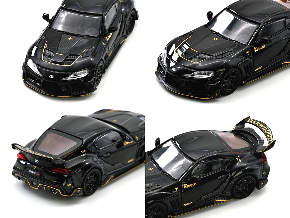 Toyota Supra A90 DARWIN PRO midnight black 1:64 Inno Models