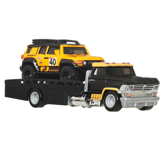Toyota FJ Cruiser & Horizon Hauler *Team Transport #81* 1:64 HotWheels