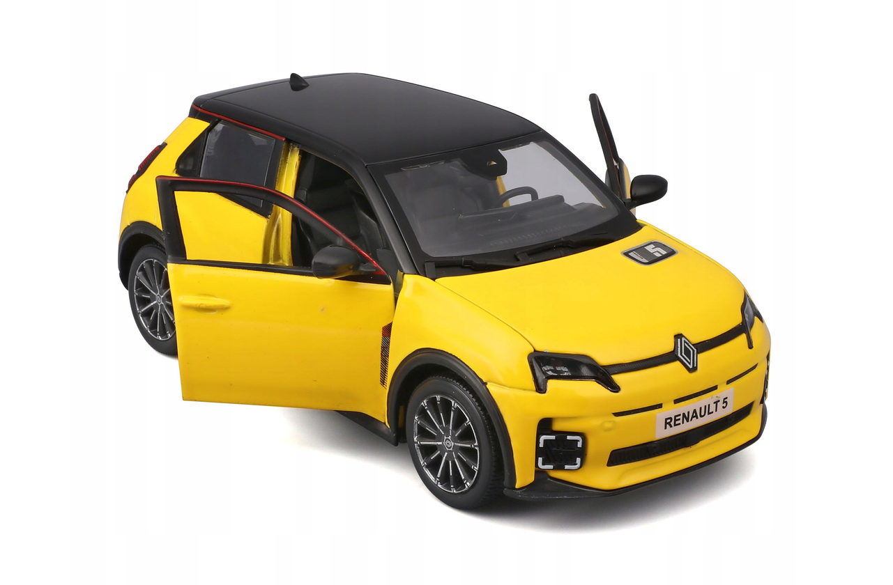 Renault 5 E-Tech yellow 1:24 Bburago