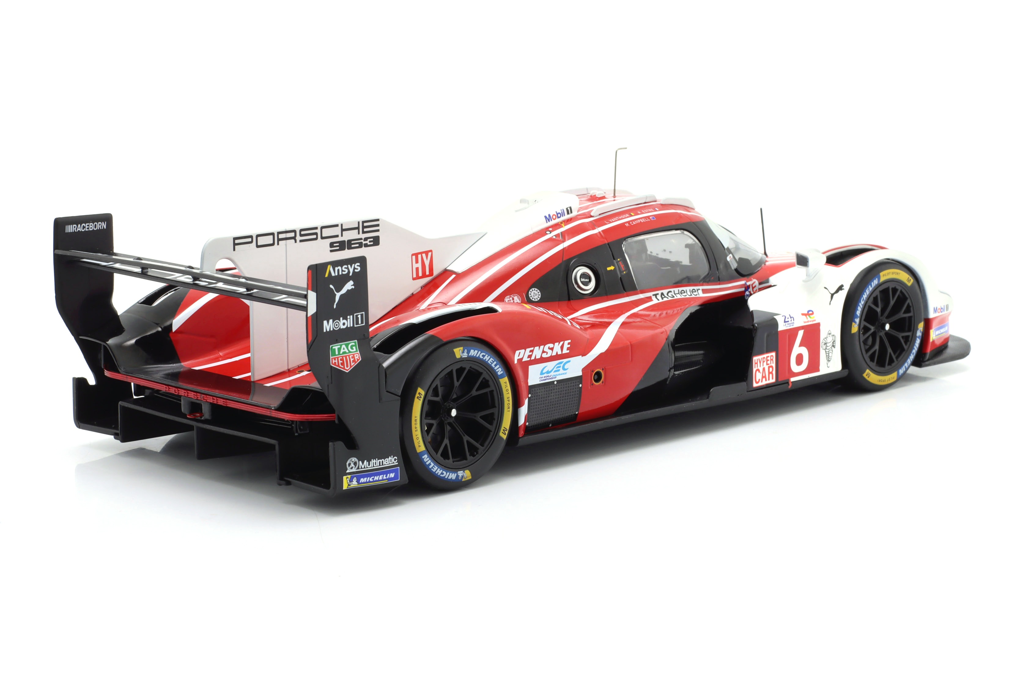 Porsche 963 Penske Motorsport #6 Estre/ Vanthoor/ Campbell 2nd 24H Le Mans 2025 1:18 Ixo Models