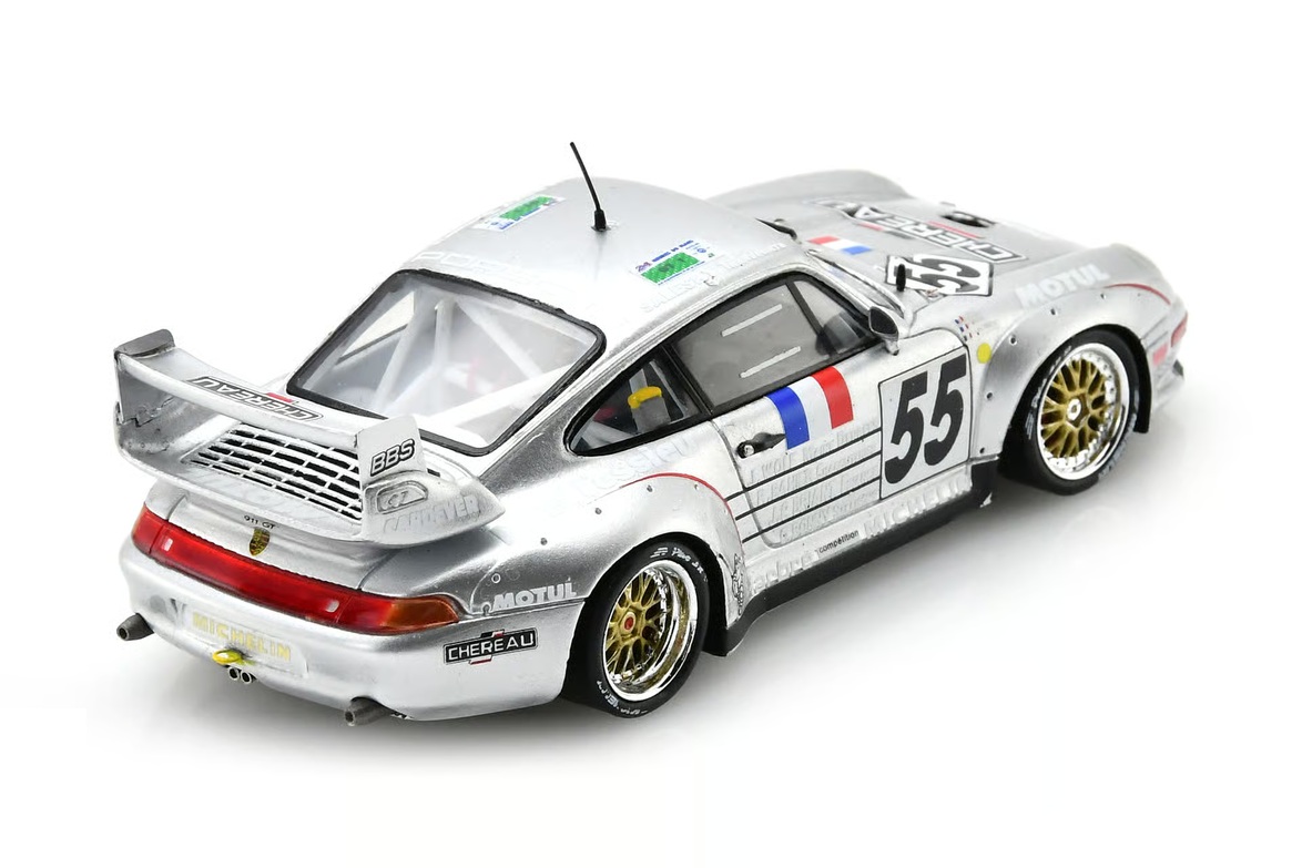 Porsche 911 GT2 Evo #55 P.Yver/ J.Leconte/ J.-L.Chereau 24H Le Mans 1995 1:43 Spark