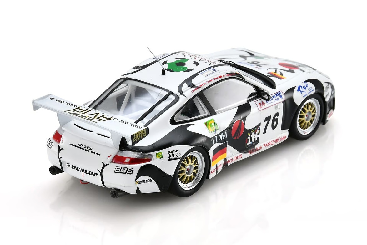 Porsche 996 GT3 R #76 Cohen/ Olivar/ Burgess/ Neugarten 18th 24H Le Mans 2000 1:43 Spark