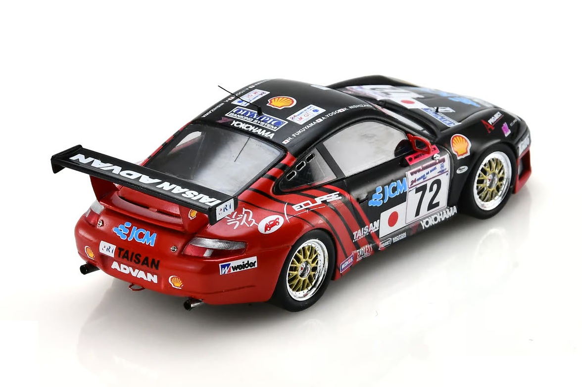 Porsche 996 GT3 RS #72 Nishizawa/ Yogo/ Fukuyama 11th 24H Le Mans 2001 1:43 Spark