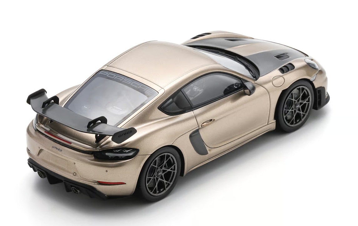Porsche Cayman GT4 RS Weissach Package gold bronze metallic 1:18 Spark