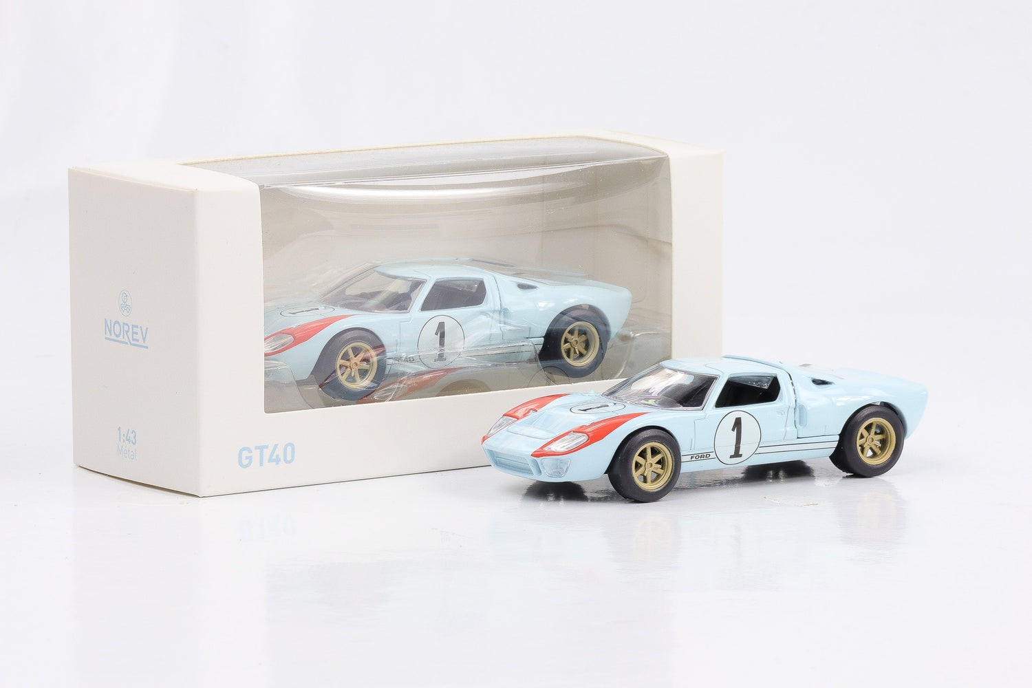 Ford GT40 #1 1966 blue 1:43 Norev