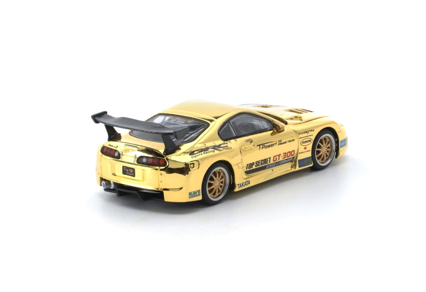 Toyota Top Secret GT300 Supra gold chrome 1:64 Pop Race