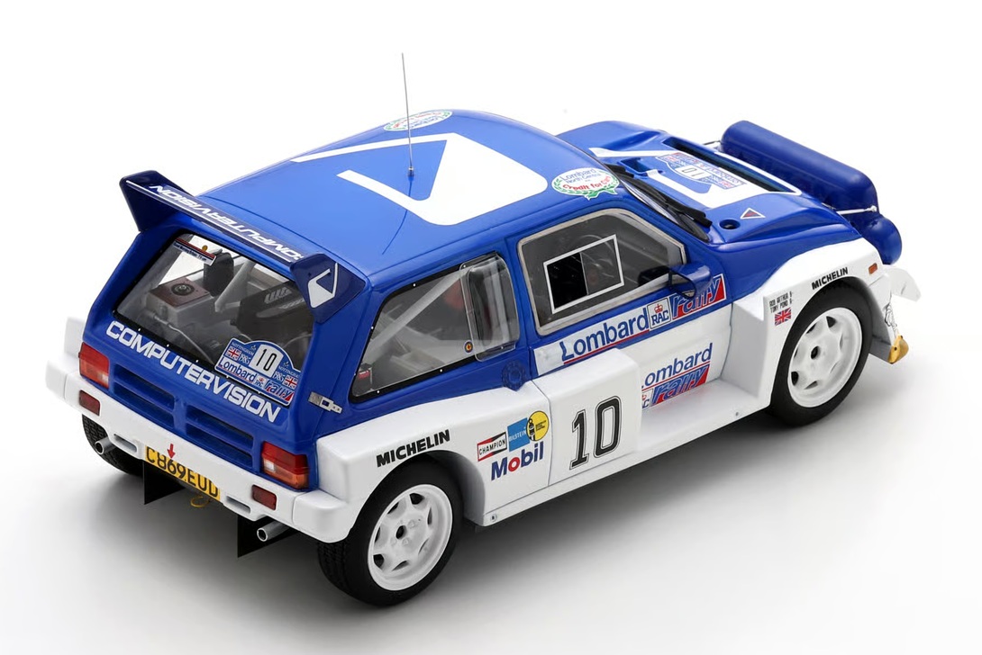 MG Metro 6R4 #10 T.Pond/ R.Arthur 3rd RAC Rallye 1985 1:18 Spark