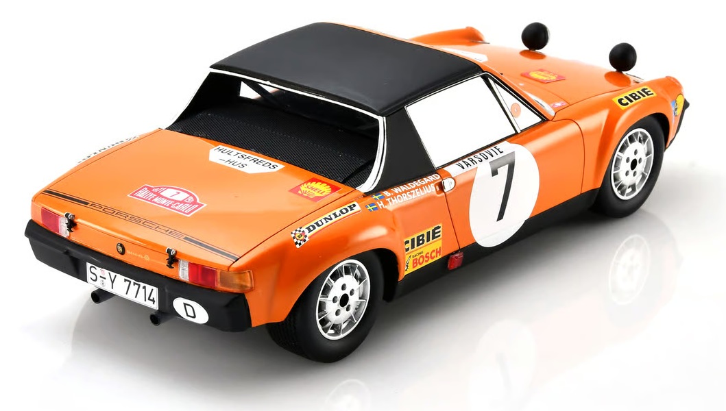 Porsche 914/6 #7 B.Waldegard/ H.Thorszelius 3rd Rallye Monte Carlo 1971 1:18 Spark