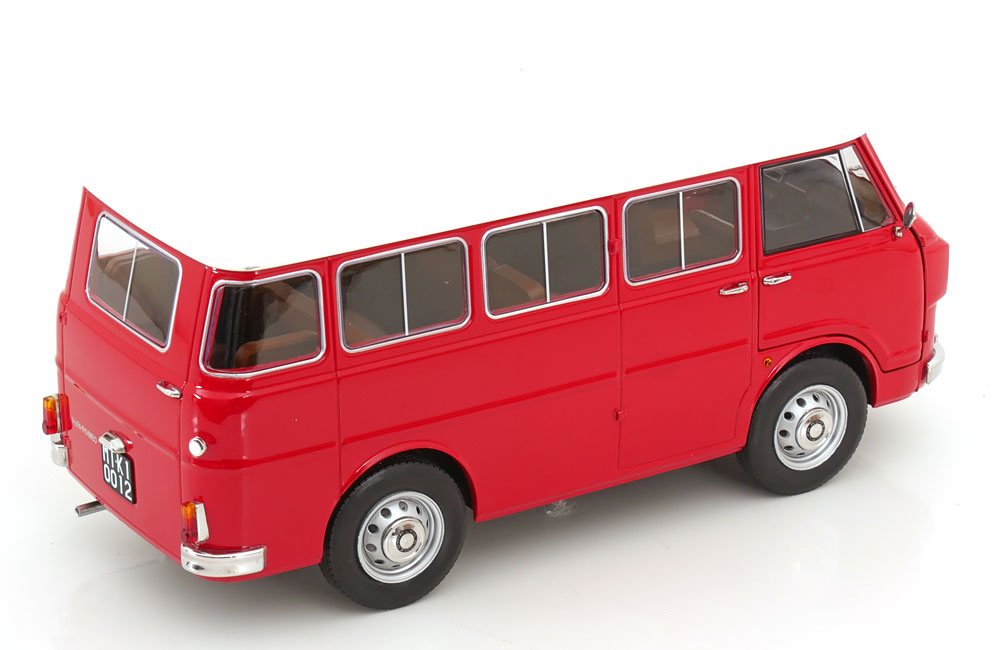 Alfa Romeo F-12 Minibus 1-Series 1967 red/ivory 1:18 Mitica