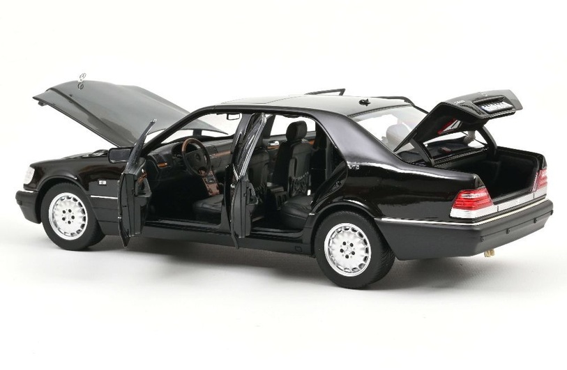 Mercedes-Benz S600 1997 black metallic 1:18 Norev