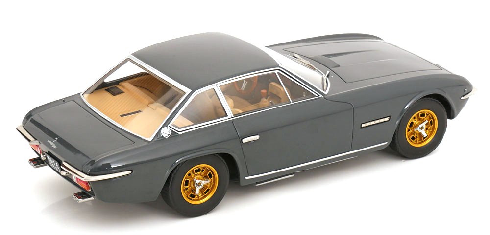 Lamborghini Islero S 1969 grey/golden rims 1:18 KK Scale