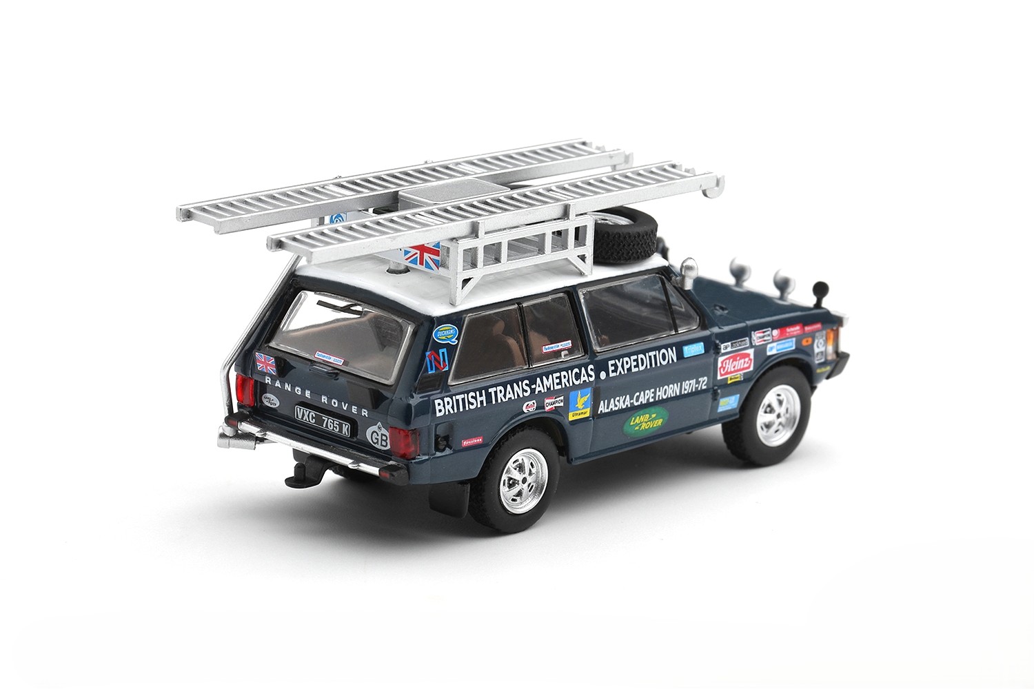 Land Rover Range Rover British Trans-Americas Expedition 1971 1:64 Mini GT