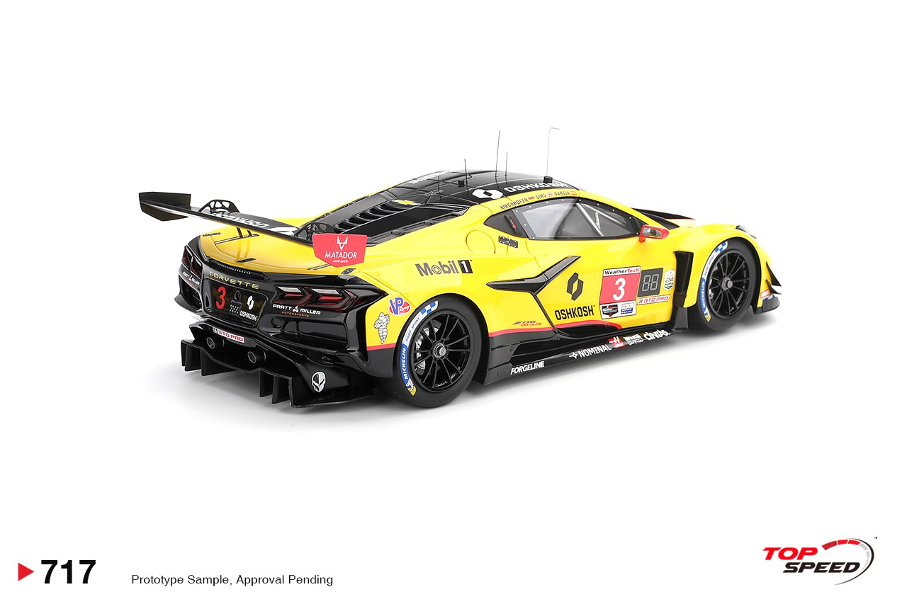 Chevrolet Corvette Z06 GT3.R Corvette Racing by Pratt Miller Motorsports #3 Garcia/ Sims/ Kirchhöfer 24H Daytona 2026 1:18 TopSpeed Models