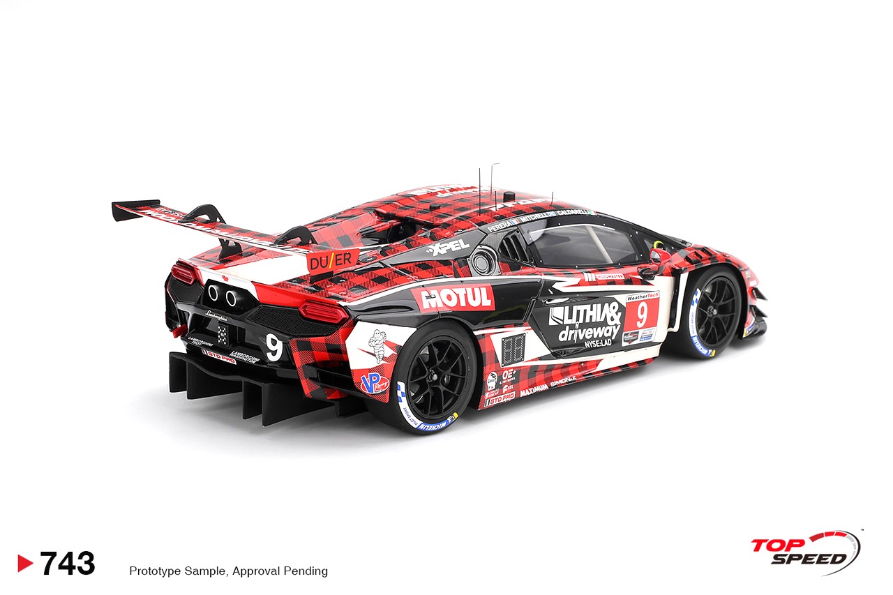 Lamborghini Temerario GT3 PFAFF Motorsports #9 Caldarelli/ Mitchell/ Perera 12H Sebring 2026 1:18 TopSpeed Models