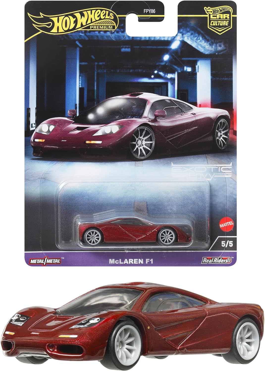 McLaren F1 red 1:64 HotWheels