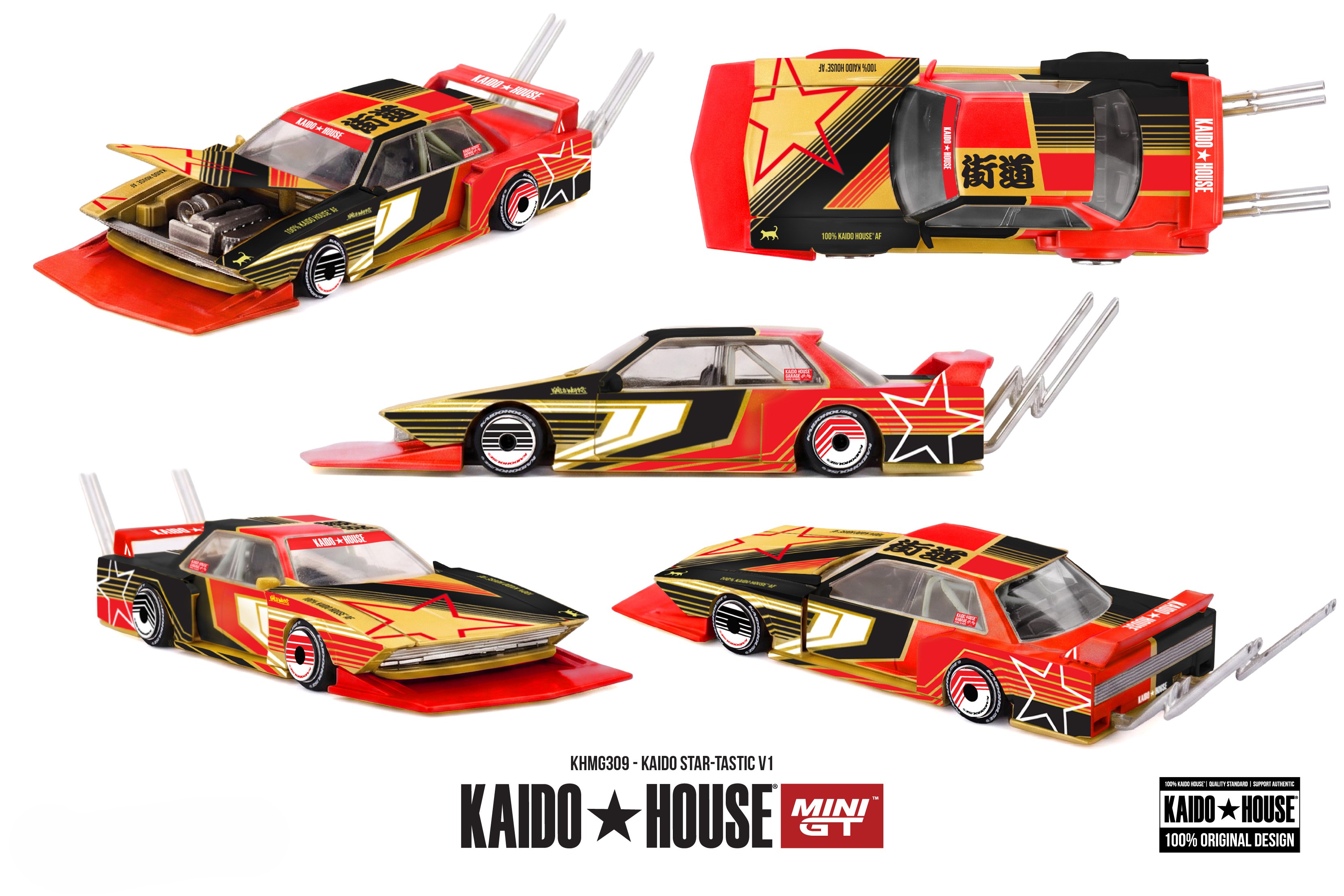 Kaido Star Tastic V1 1985 1:64 Mini GT