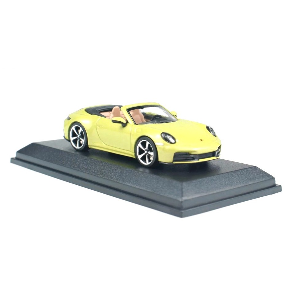 Porsche 911 (992.2) Carrera Cabriolet 2025 yellow metallic 1:64 Minichamps