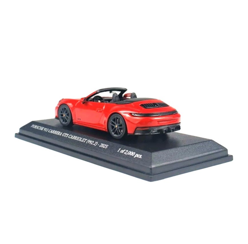 Porsche 911 (992.2) Carrera GTS Cabriolet 2025 red 1:64 Minichamps