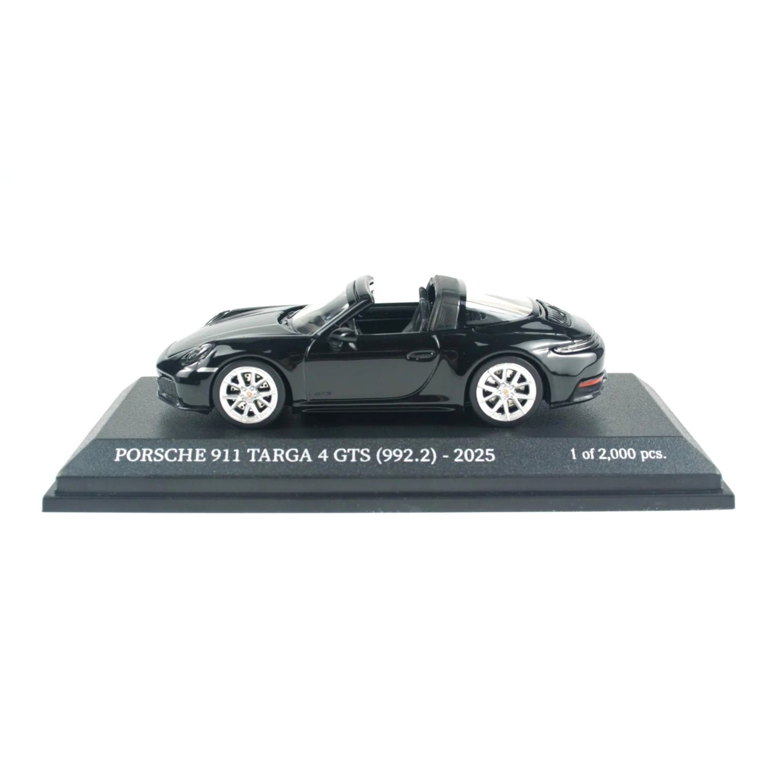 Porsche 911 (992.2) Targa 4 GTS 2025 black 1:64 Minichamps