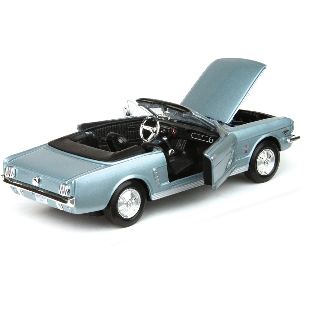 Ford Mustang Convertible 1964 blue 1:24 Motor Max