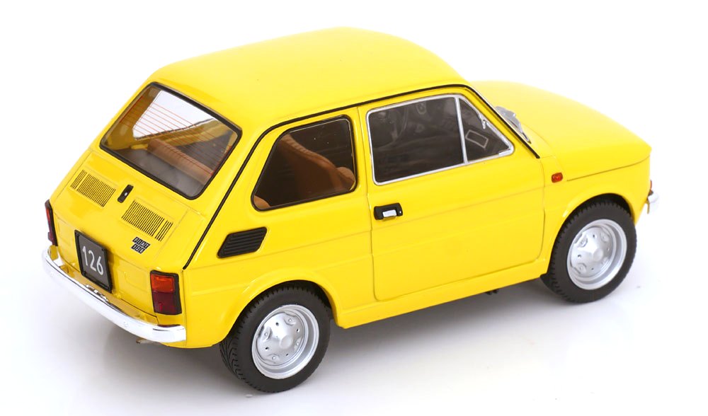 Fiat 126 1972 yellow 1:18 MCG Modelcar Group