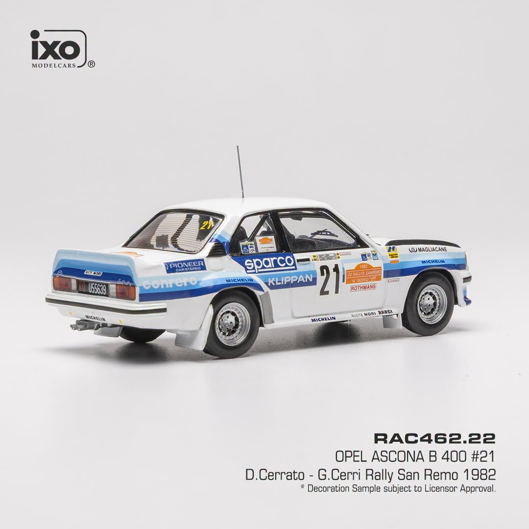 Opel Ascona 400 #21 Cerrato/Cerri Rally San Remo 1982 1:43 Ixo Models