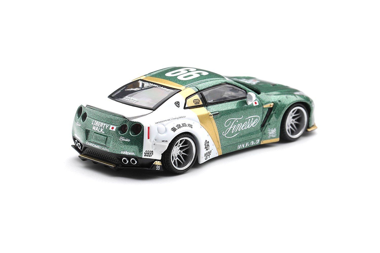 Nissan GT-R R35 LB Works Type 1 With Custom Ducktail Auto Finesse 2025 1:64 Mini GT
