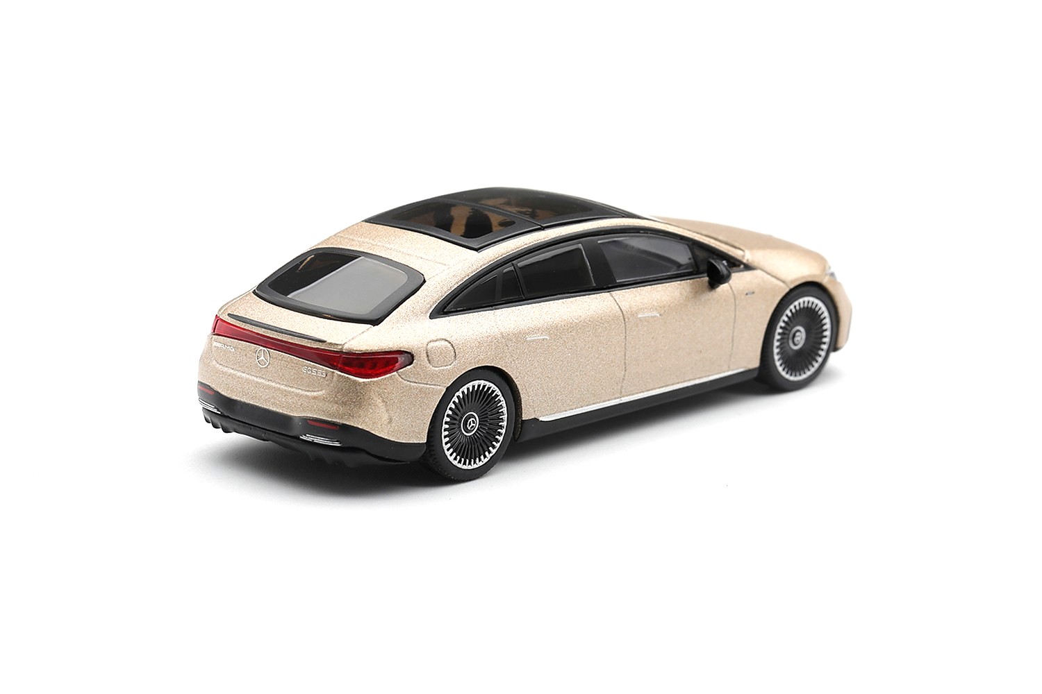 Mercedes-Benz EQS 53 Signature Kalahari 2025 gold magno 1:64 Mini GT