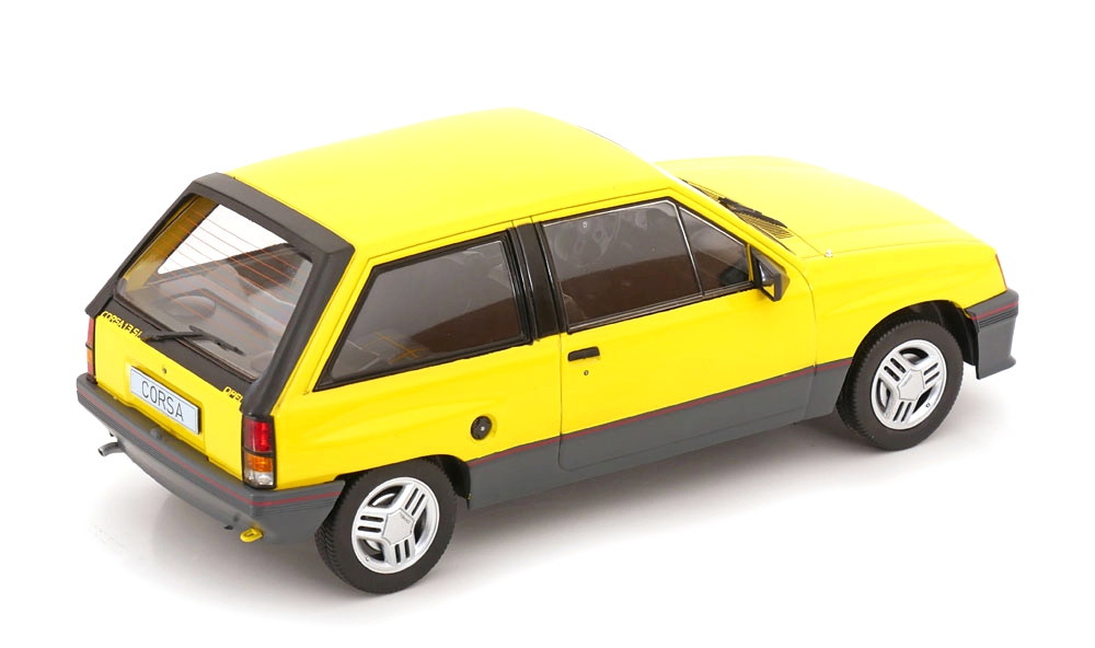 Opel Corsa A SR 1983 yellow 1:18 MCG Modelcar Group