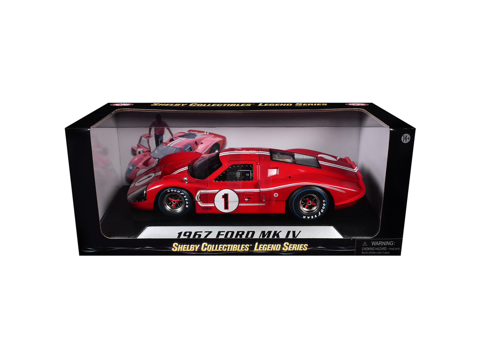 Ford GT40 MKIV #1 Winner 24hrs Le Mans 1967 Gurney/Foyt 1:18 Shelby Collectibles