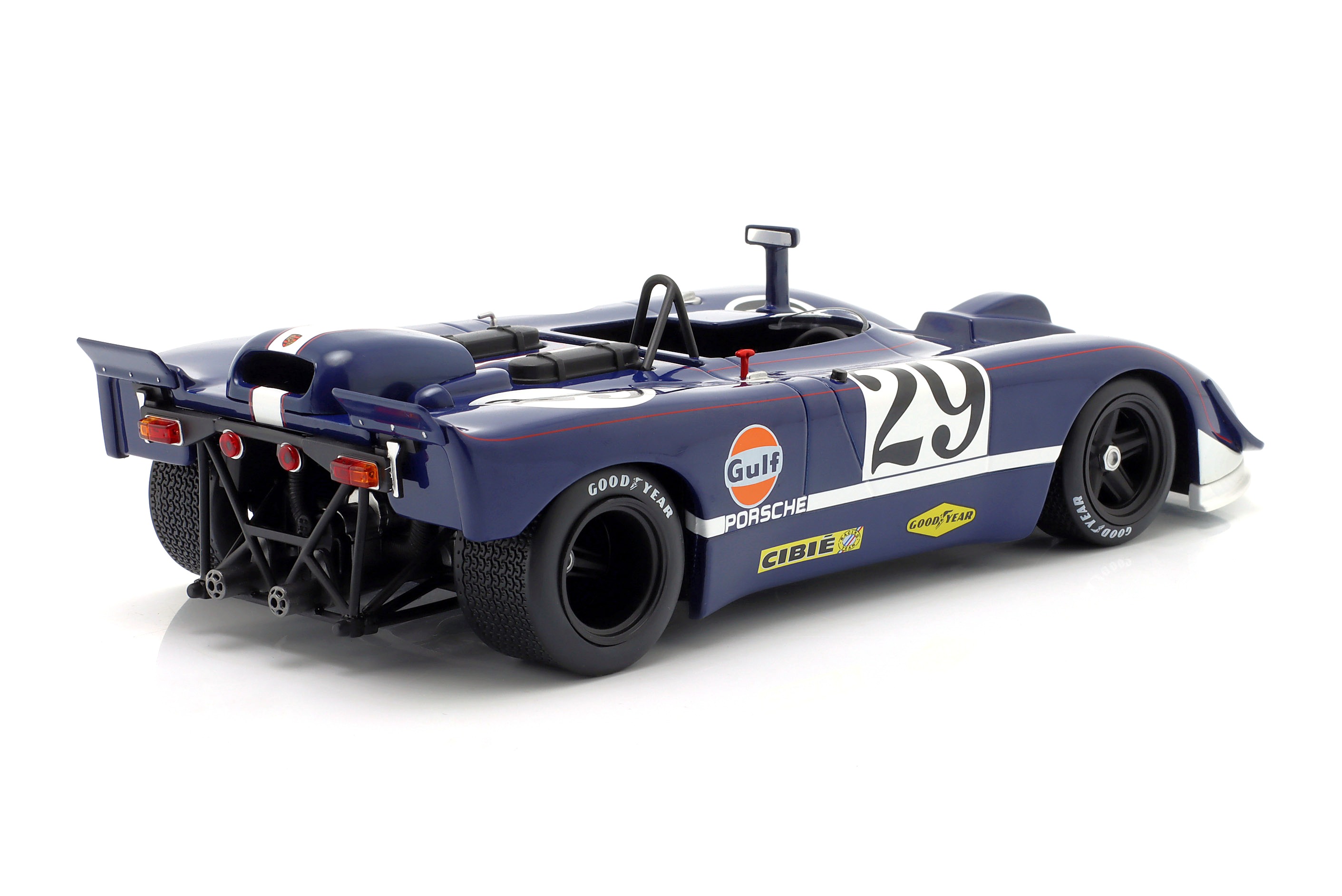 Porsche 908/02 #29 Linge/Williams 9th 24H Le Mans 1970 Camera Car for Movie "Le Mans" 1:18 Werk83