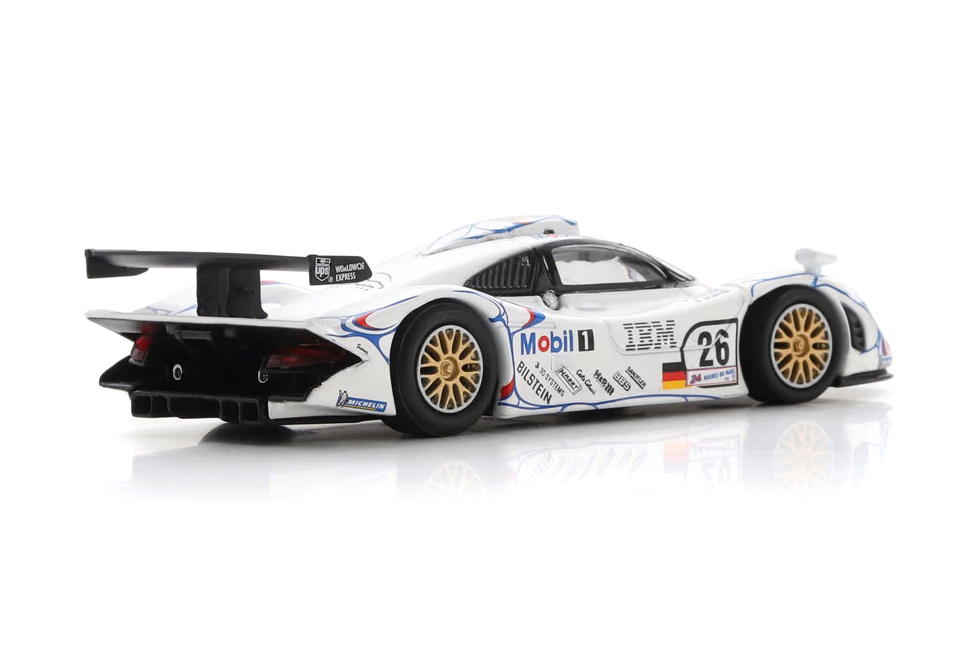 Porsche 911 GT1 Porsche AG #26 A.McNish/L.Aïello/S.Ortelli Winner 24H Le Mans 1998 1:64 Spark