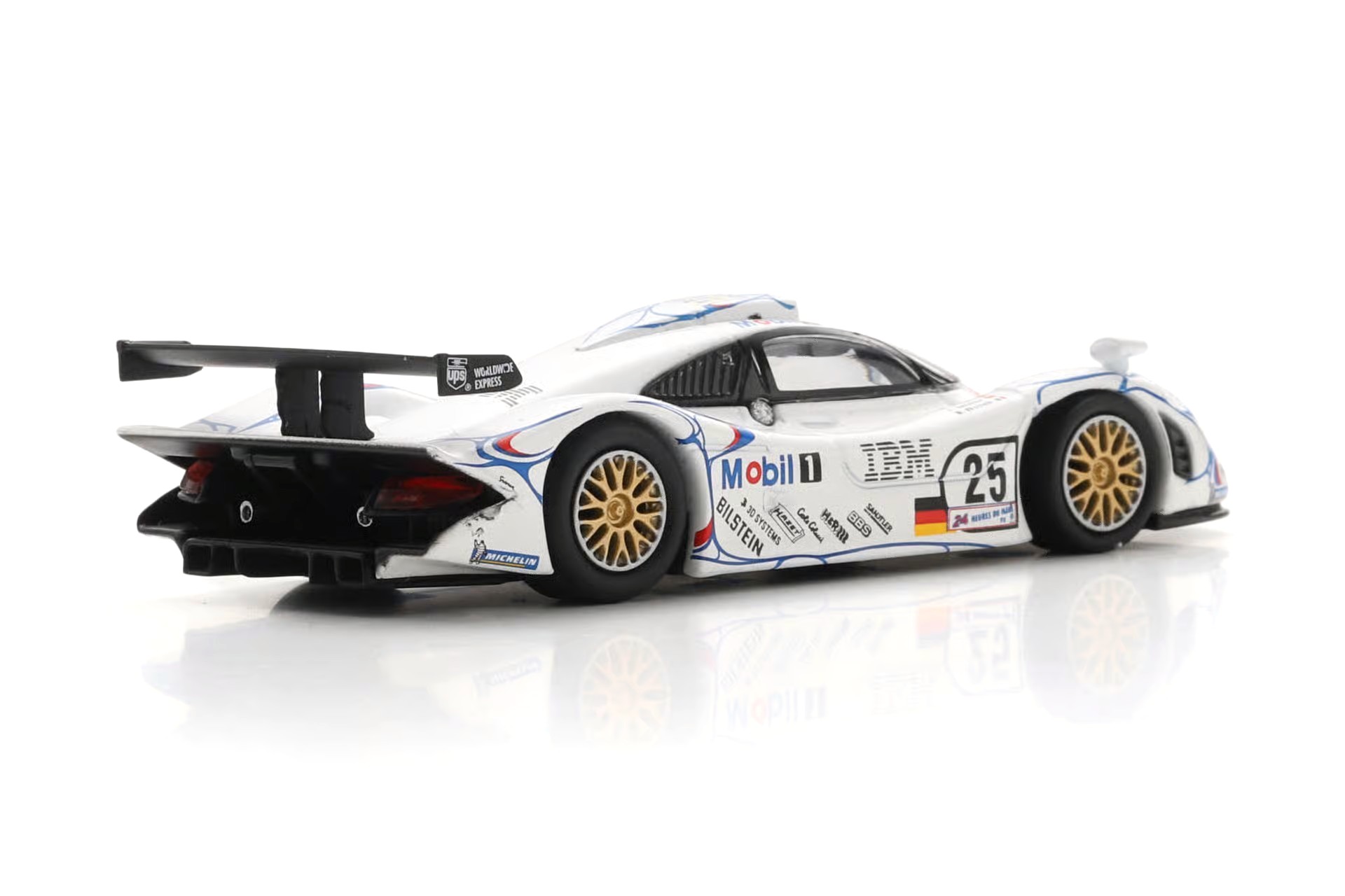 Porsche 911 GT1 Porsche AG #25 B.Wollek/J.Muller/U.Alzen 2nd 24H Le Mans 1998 1:64 Spark