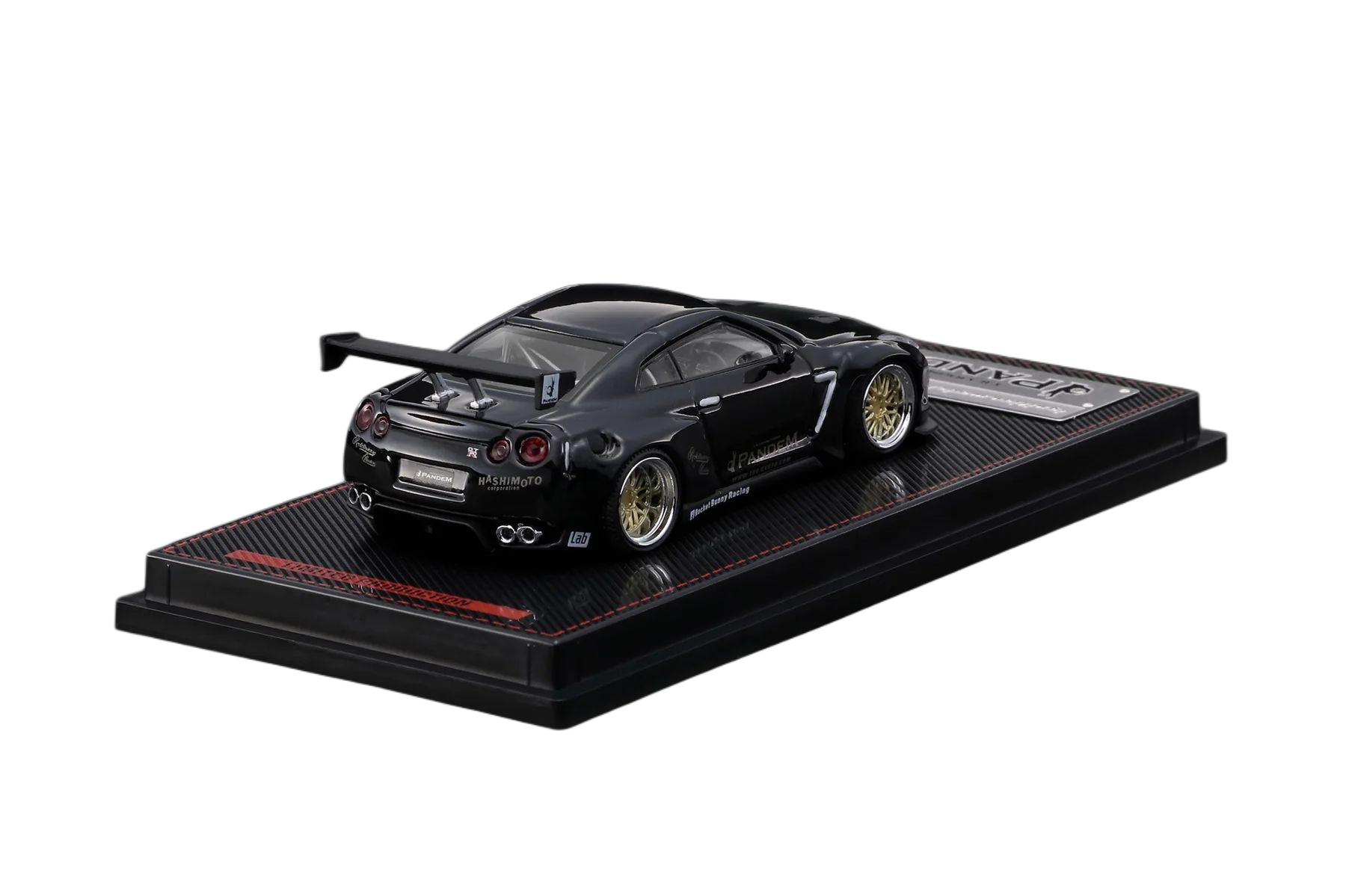 Nissan Pandem R35 GT-R black metallic 1:64 Ignition Model