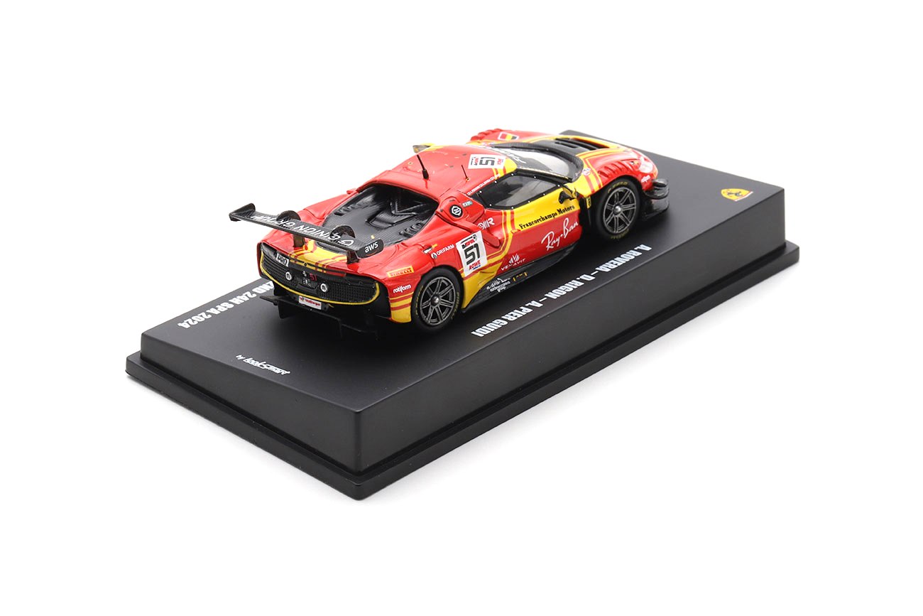 Ferrari 296 GT3 #51 Rovera/Rigon/Pier Guidi AF Corse - Francorchamps Motors 2nd 24H Spa 2024 1:64 Look Smart Models