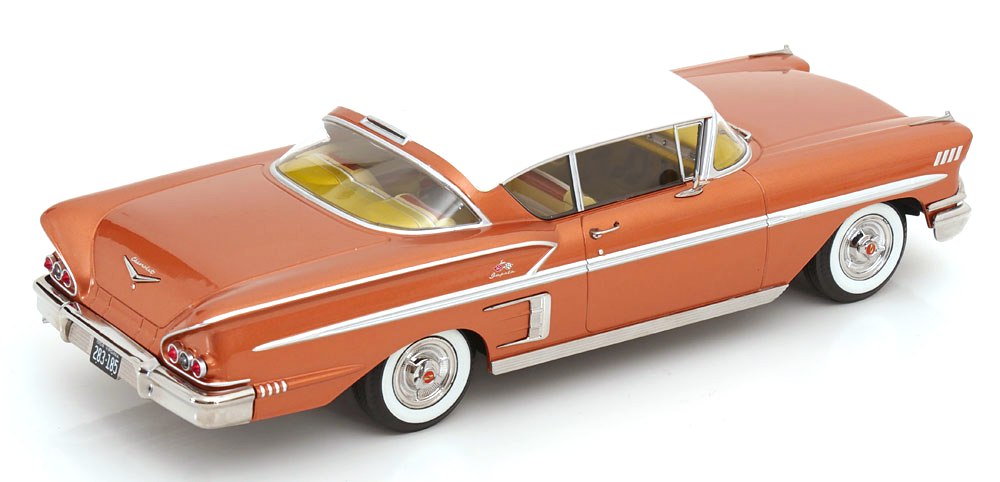 Chevrolet Bel Air Impala Coupe 1958 copper/cream 1:18 KK Scale