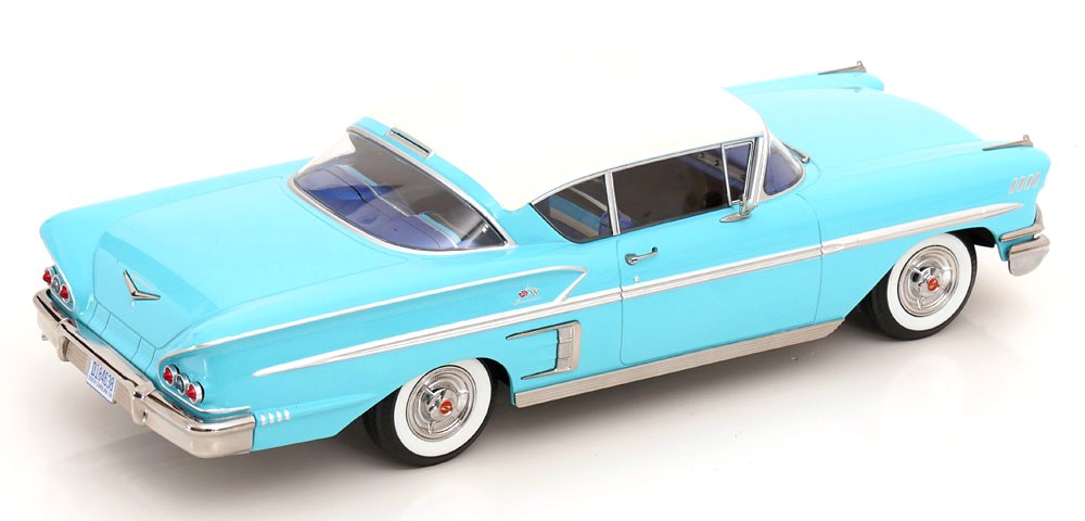 Chevrolet Bel Air Impala Coupe 1958 turquoise/cream 1:18 KK Scale