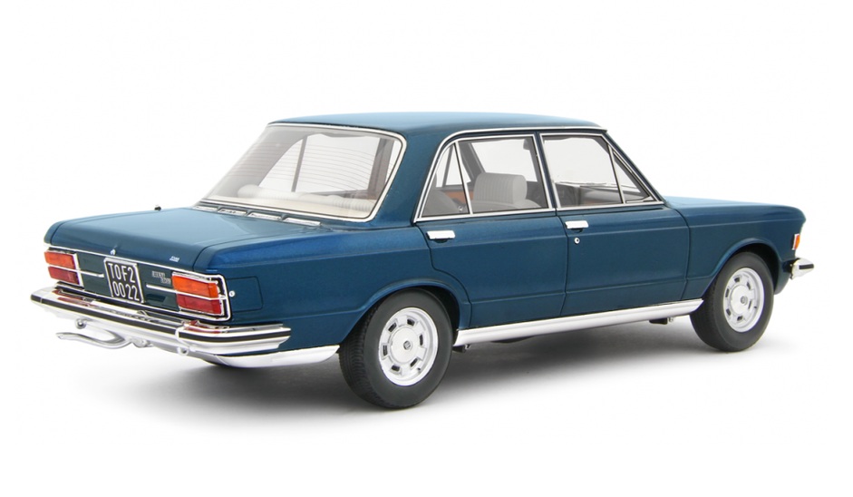 Fiat 130 Berlina 1971 blue metallic 1:18 Laudoracing Model