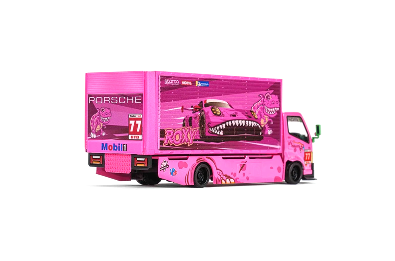 Custom Box Truck *Rexy* pink 1:64 Mega Gear