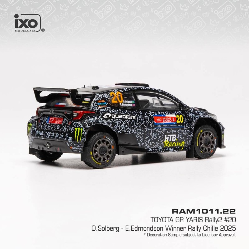 Toyota GR Yaris Rally2 #20 Solberg/Edmondson Rally Chile 2025 1:43 Ixo Models