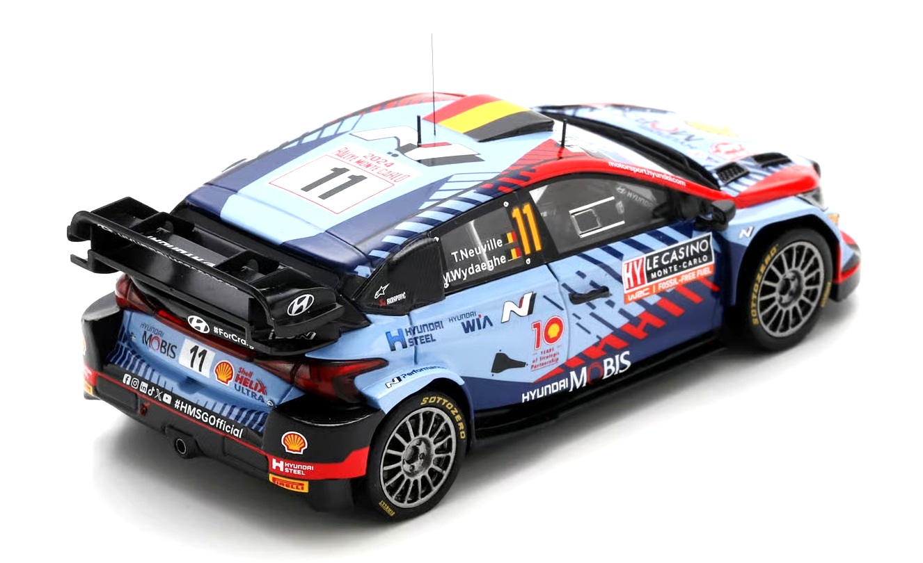Hyundai i20N Rally1 #11 T.Neuville/M.Wydaeghe Winner Monte Carlo Rally 2024 1:43 Spark