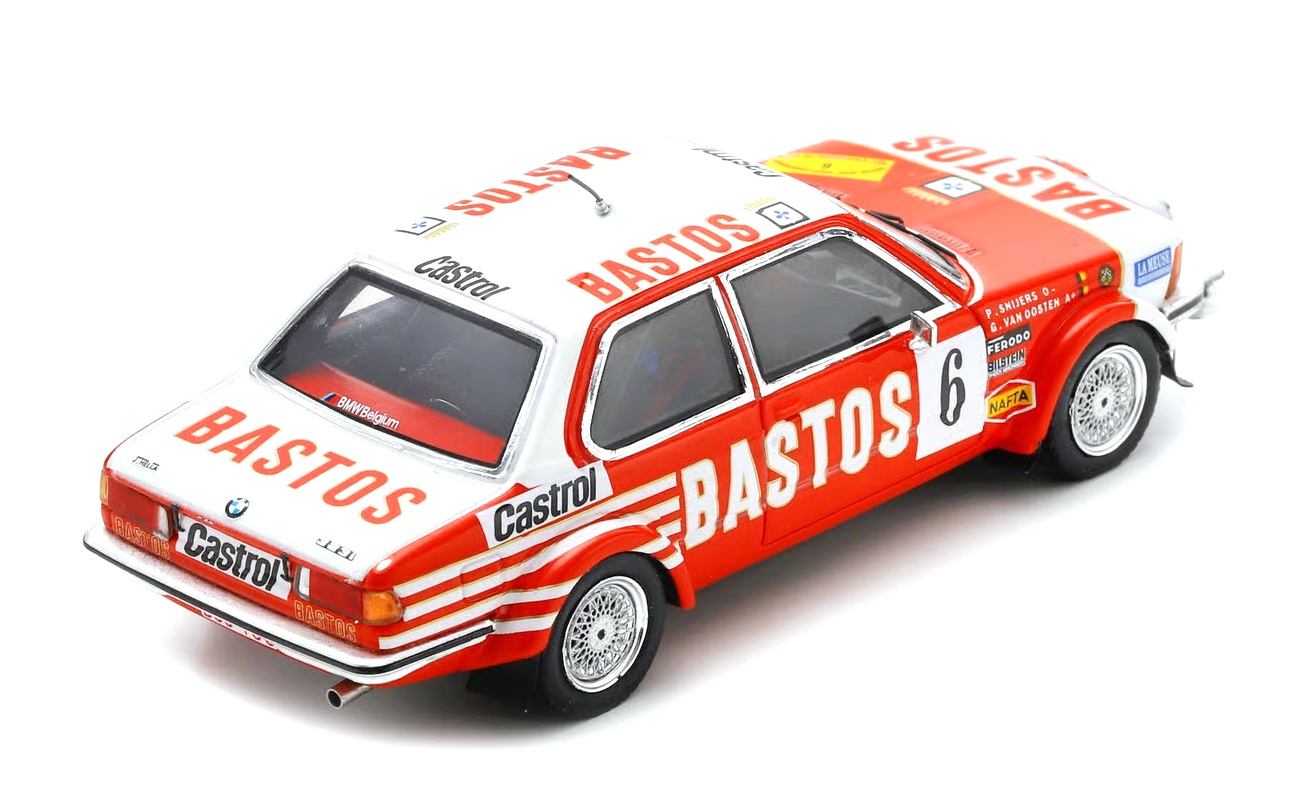 BMW 323i Gr 2 #6 P.Snijers/G.van Oosten 5th Condroz Rally 1982 1:43 Spark