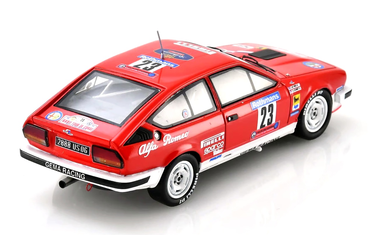 Alfa Romeo GTV6 #23 Y.Loubet/J.-B.Vieu 5th Tour de Corse 1985 1:43 Spark