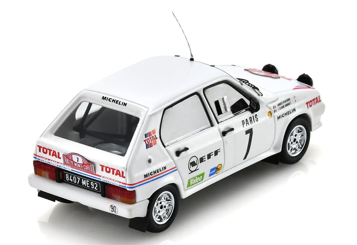 Citroen Visa 1000 Pistes #7 J.-C.Andruet/A.Peuvergne 8th Rally Monte Carlo 1985 1:43 Spark