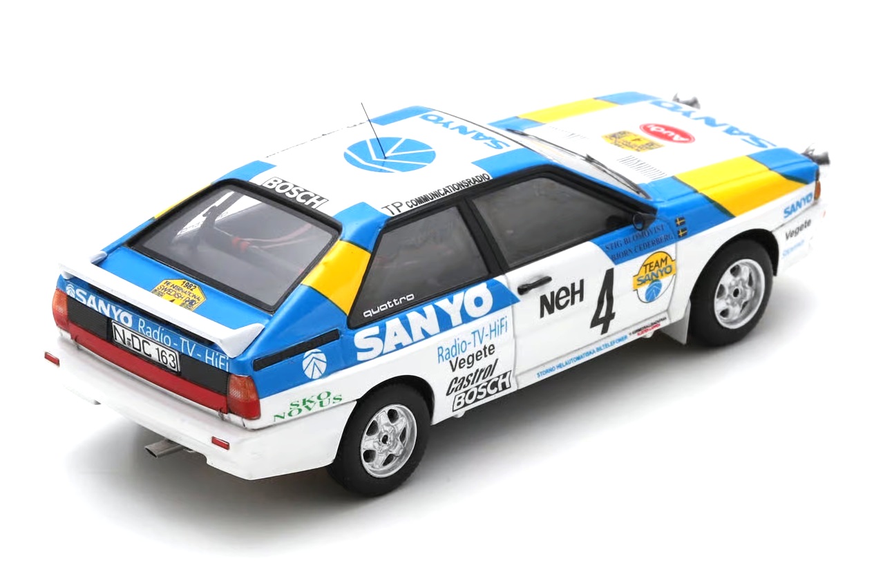 Audi Quattro #4 S.Blomqvist/B.Cederberg Winner Swedish Rally 1982 1:43 Spark
