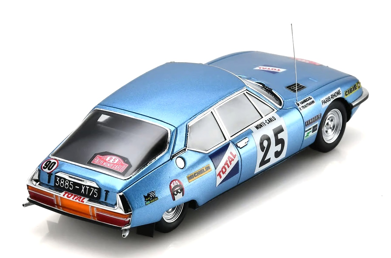 Citroen SM #25 R.Trautmann/J.-P.Hanrioud Rally Monte Carlo 1972 1:43 Spark