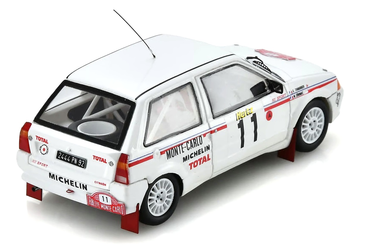 Citroen AX #11 M.Chomat/G.Thimonier Rally Monte Carlo 1988 1:43 Spark