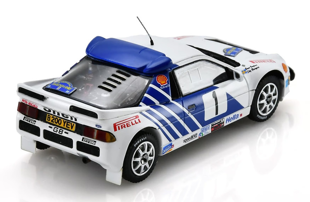 Ford RS200 #11 S.Blomqvist/B.Berglund Swedish Rally 1986 1:43 Spark